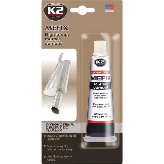 Wysokotemperaturowy cement do układów wydechowych K2 MEFIX 140g B306