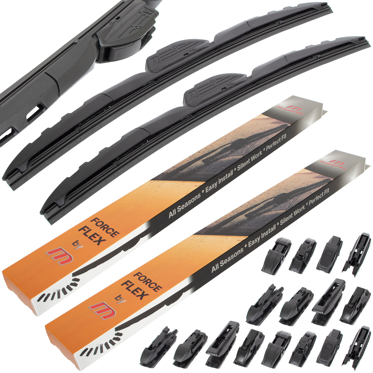 Pióro wycieraczki szyby przedniej M MODECAR FORCE FLEX 700mm + 550mm 2 szt. KPL