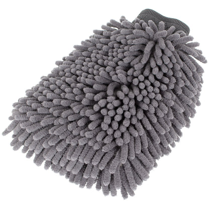 M MODECAR Rękawica do mycia Chenille 20x28cm Kolor MIX ZIELONA/SZARA