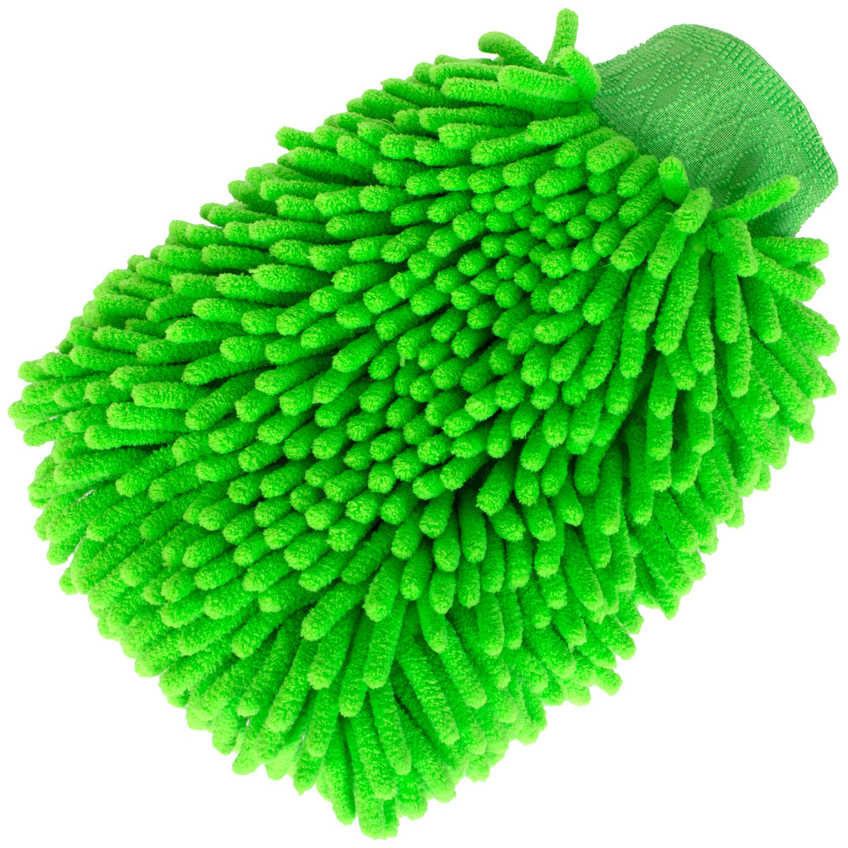 M MODECAR Rękawica do mycia Chenille 20x28cm Kolor MIX ZIELONA/SZARA