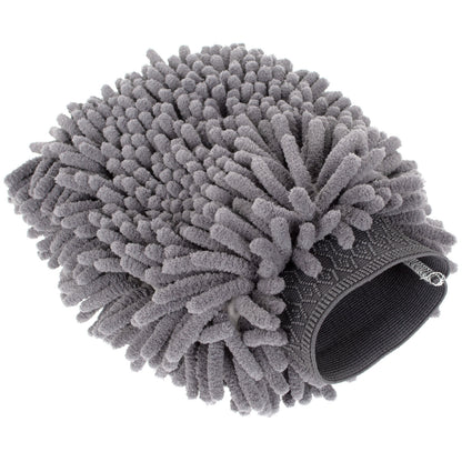 M MODECAR Rękawica do mycia Chenille 20x28cm Kolor MIX ZIELONA/SZARA