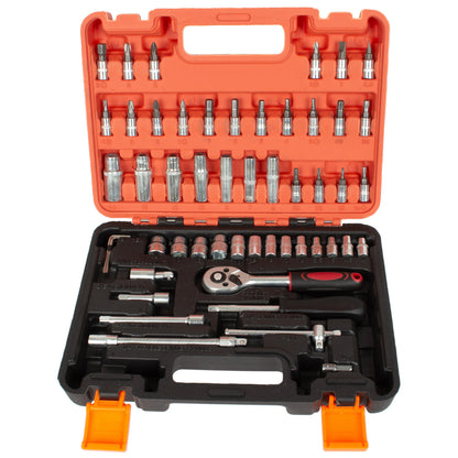 M MODECAR Zestaw narzędzi w walizce 1/4" 53PCS