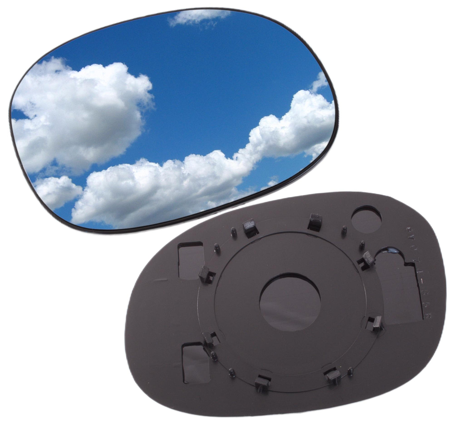 CITROEN C2 03-09 C3 02-08 Spiegelglas ASPHÄRISCH rechts