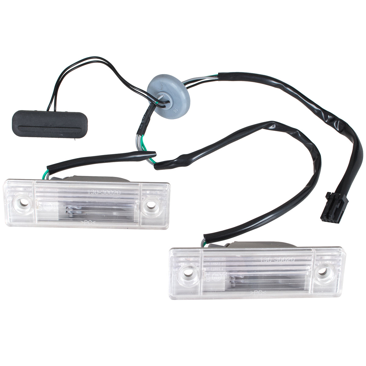Chevrolet Orlando 2011 - license plate lights with tailgate release button